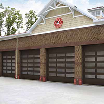 Clopay architectural firehouse overhead door