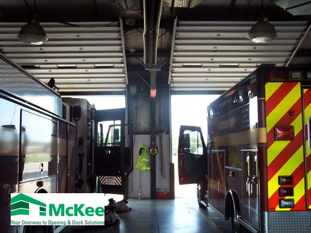 Industrial garage doors for fire stations in grove city
